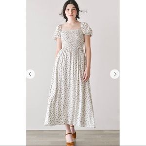 Boho Peasant Floral Dress